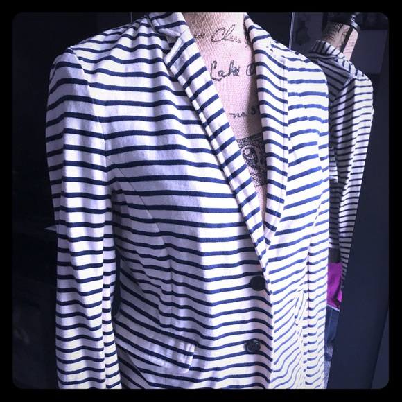 J. Crew Jackets & Blazers - J.Crew Pinstripe Sweater Blazer